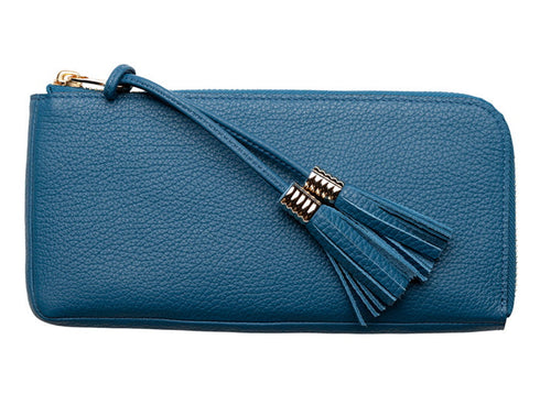 【豊岡財布 アトリエヌウ NU04104 ブルー】loop(ループ)長財布